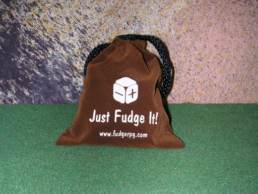 Fudge dice bag